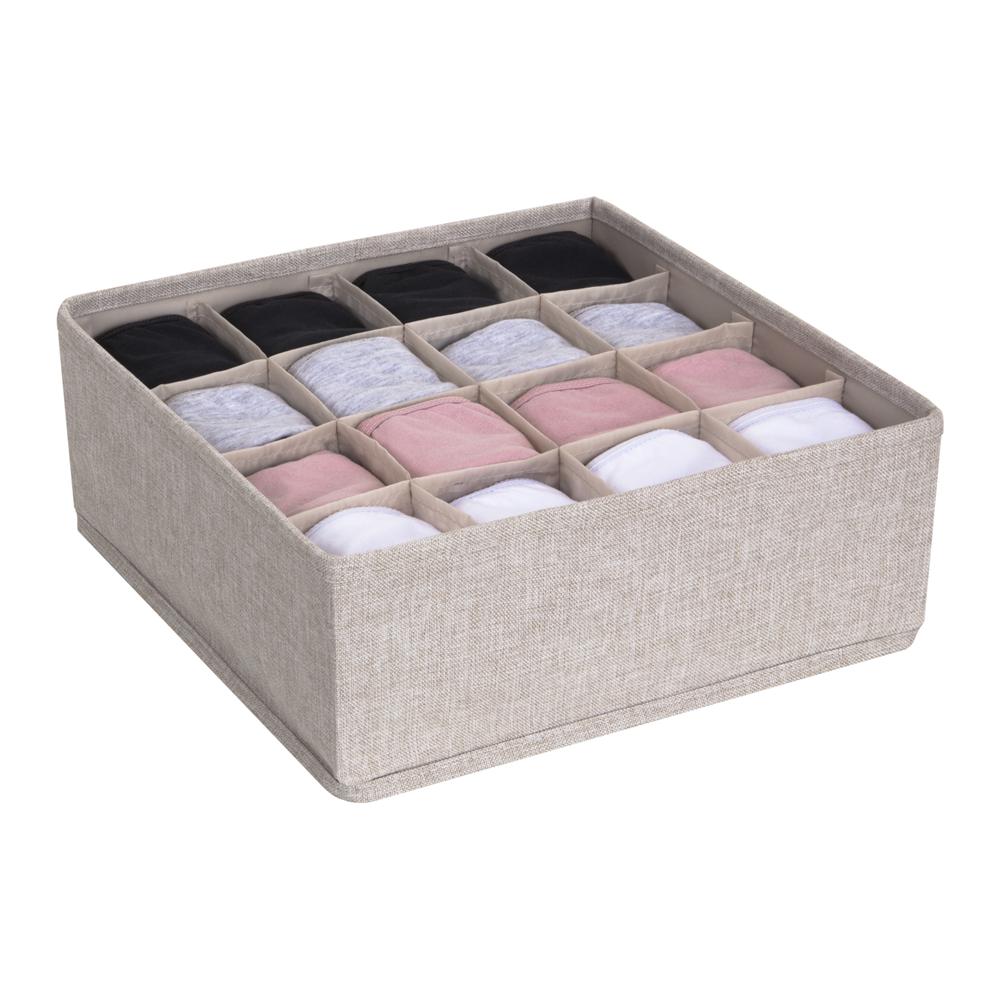 Schubladen-Organizer 16 Fächer Beige – Produktansicht 2