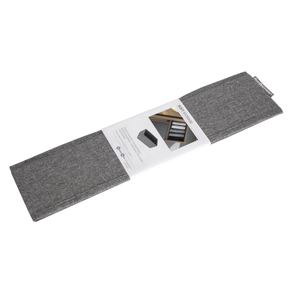 Schubladen-Organizer 6 Fächer Grau – Flachverpackung 3