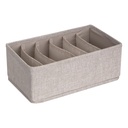 Schubladen-Organizer 6 Fächer Beige – Produktansicht 2
