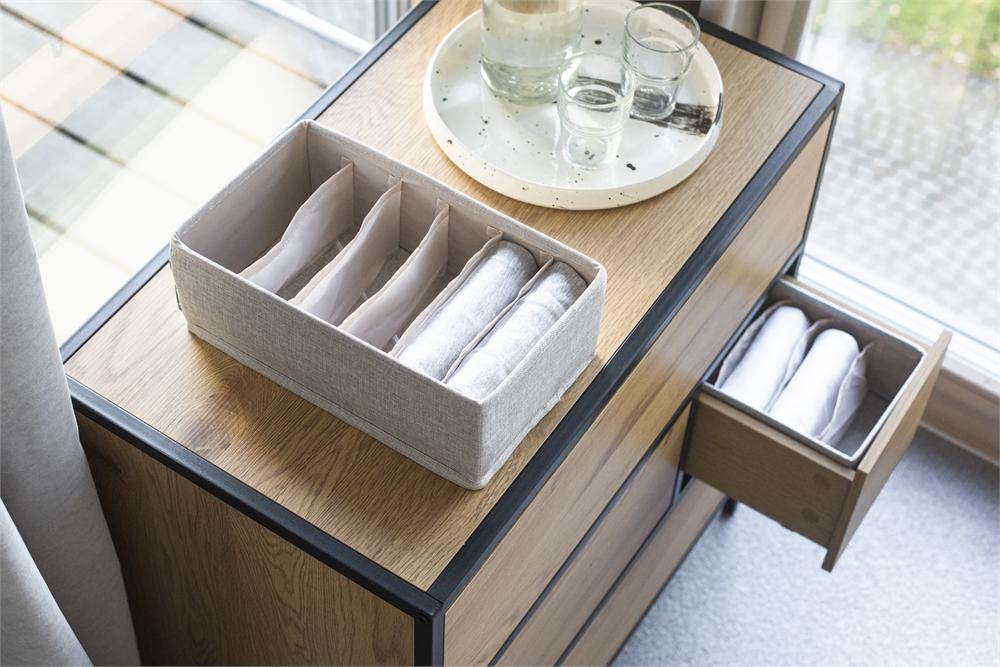 Schubladen-Organizer 6 Fächer Beige – Anwendung 5