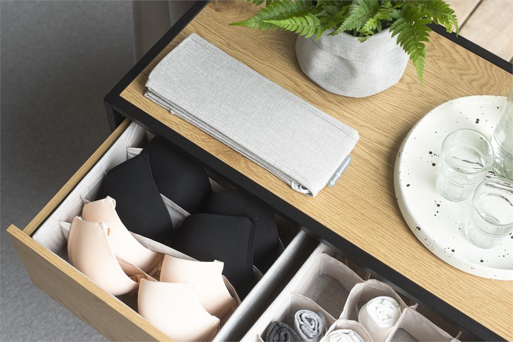 Schubladen-Organizer 6 Fächer groß Beige – Anwendung 5