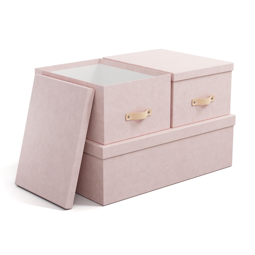 Boxen-Set 3-tlg. Rosa – Produktansicht 2