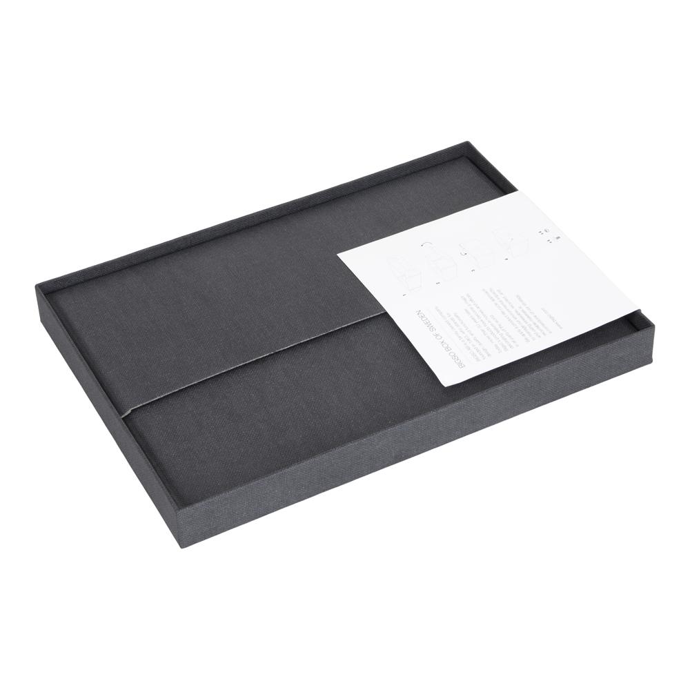 Faltbox Karin M Dunkelgrau – Flachverpackung 3