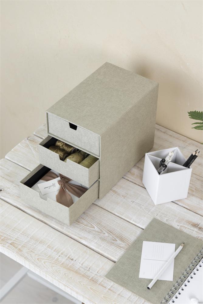 Kommode 3-Schubladen Beige – Anwendung 4