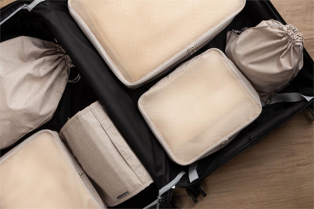Reise-Set 5-tlg. Beige – Anwendung 2