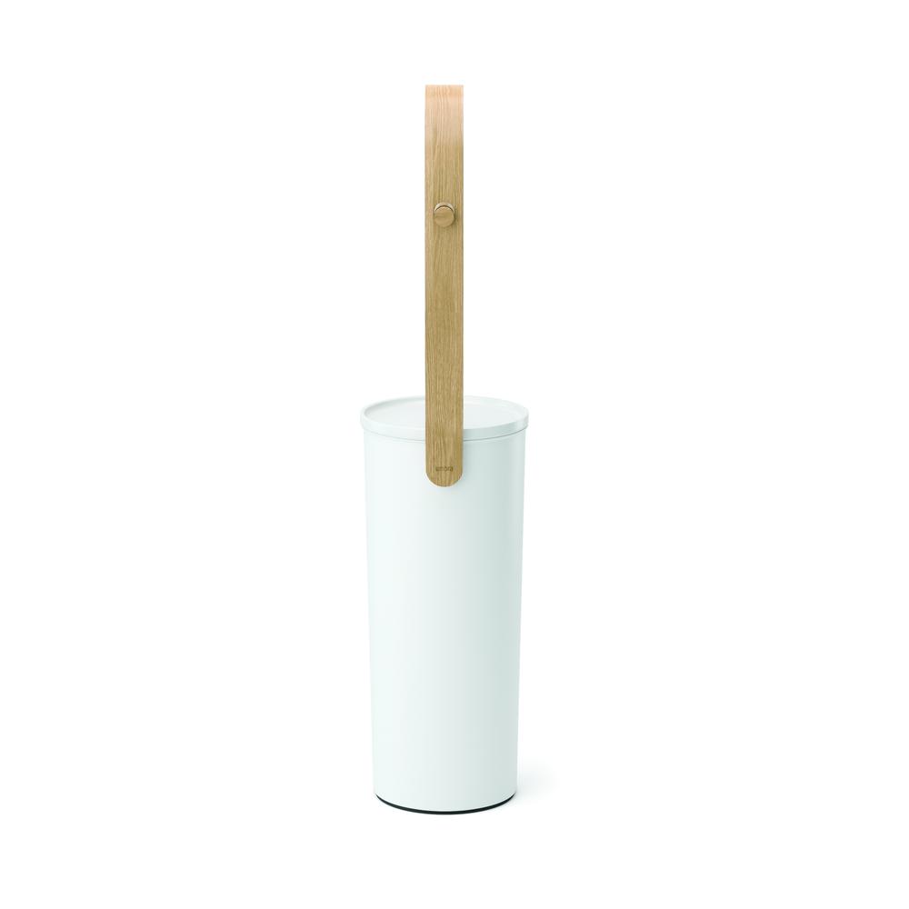 Bellwood Toilettenpapierhalter mit Ablage Weiß/Natur 04
