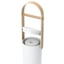 Bellwood Toilettenpapierhalter mit Ablage Weiß/Natur 05