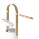 Bellwood Toilettenpapierhalter mit Ablage Weiß/Natur 10