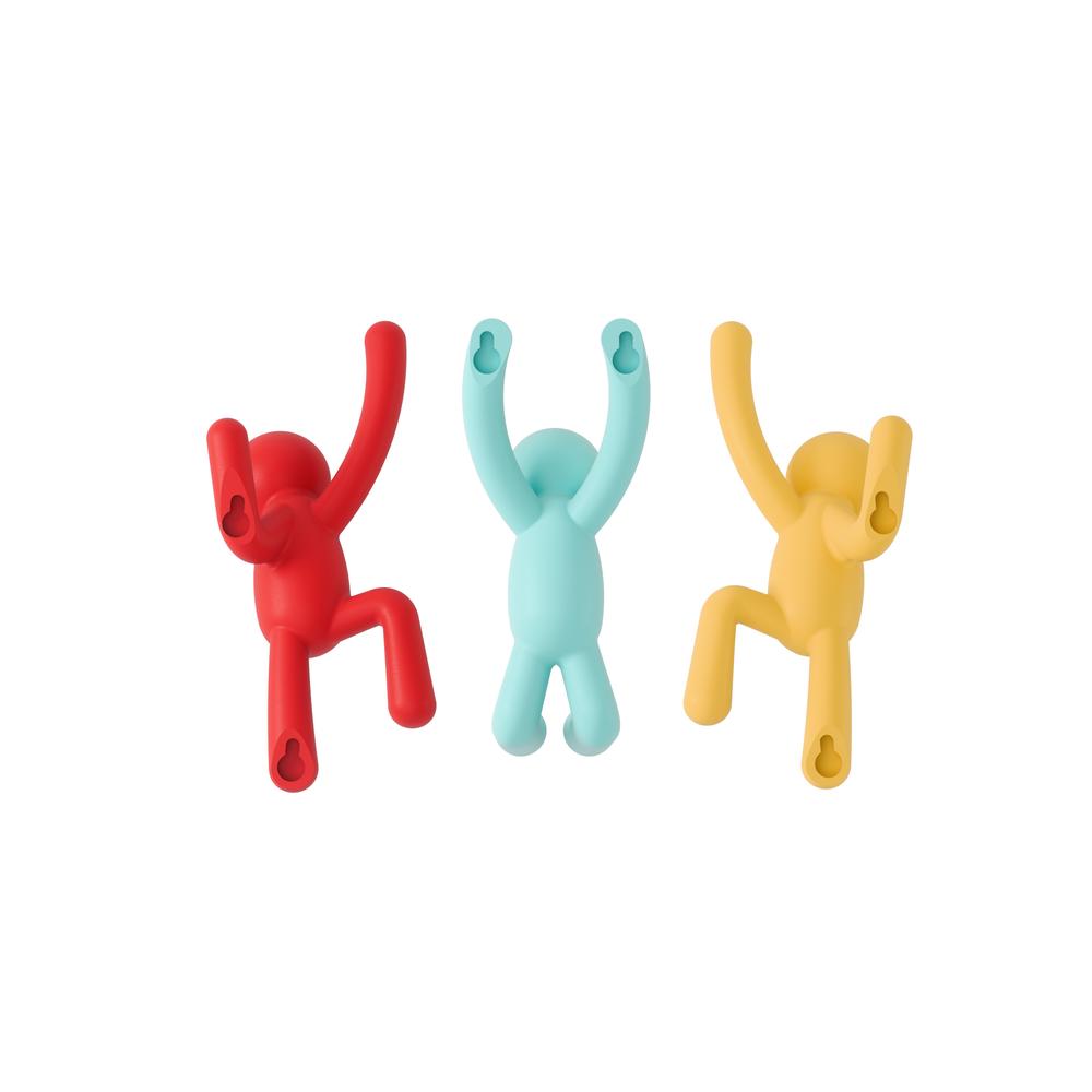 Buddy Wandhaken 3er-Set Bunt 03