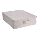 Unterbett-Aufbewahrung mit Deckel Beige