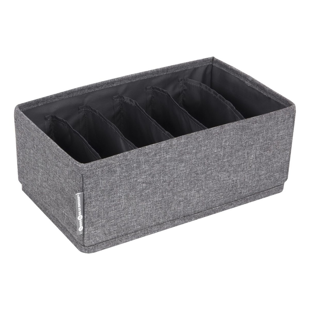 Schubladen-Organizer 6 Fächer Grau