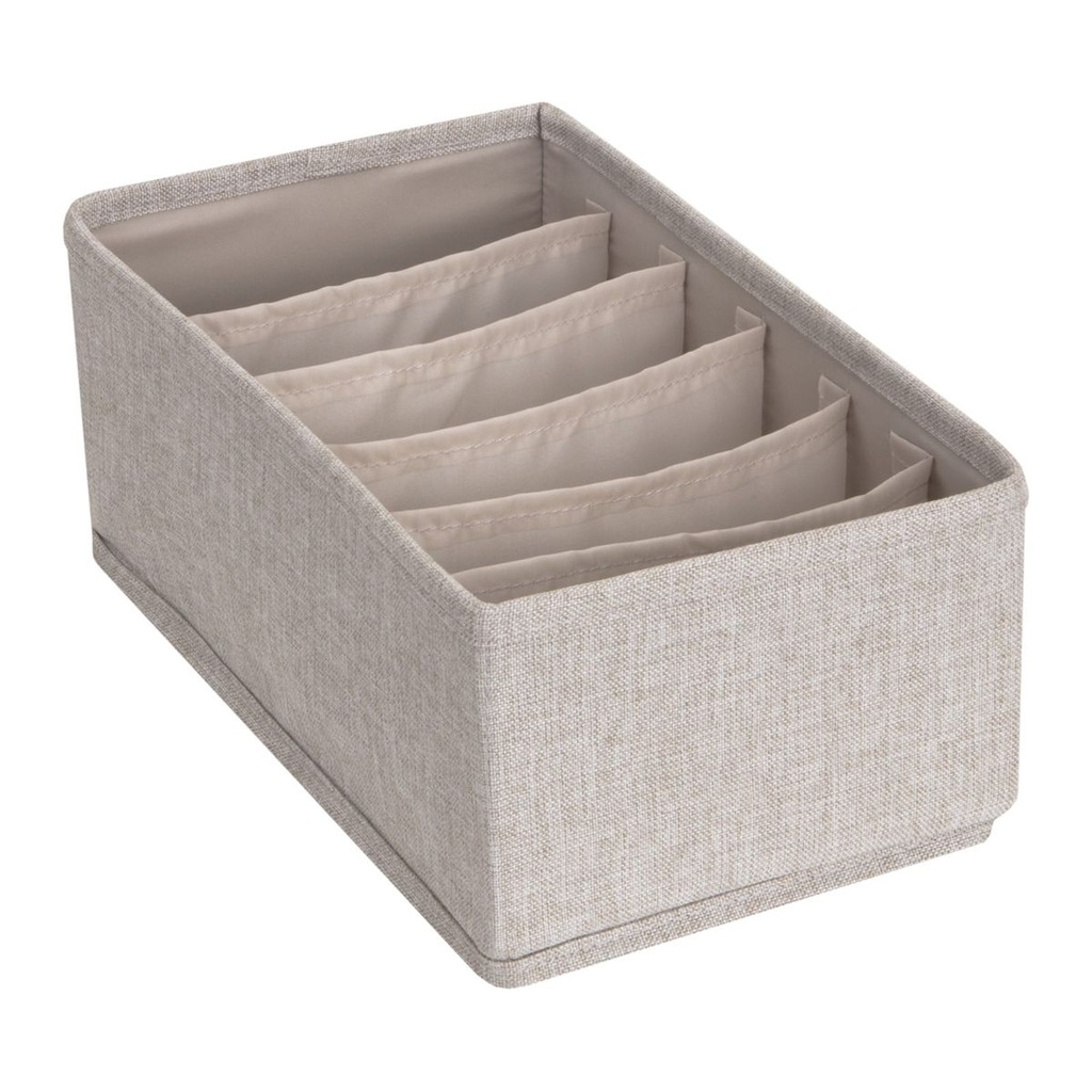 Schubladen-Organizer 6 Fächer Beige