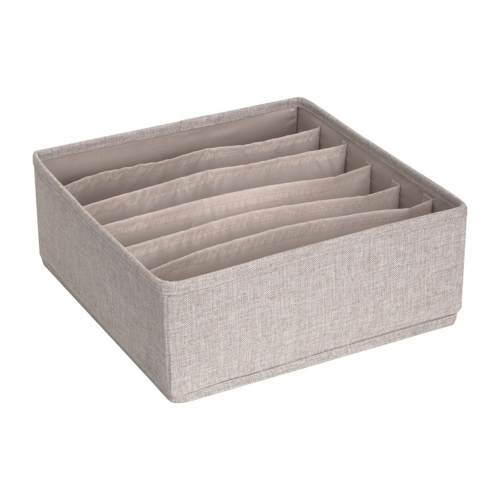 Schubladen-Organizer 6 Fächer groß Beige