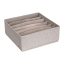 Schubladen-Organizer 6 Fächer groß Beige