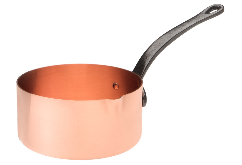 Karamell-Kasserolle Kupfer Ø 16 cm, 1,5 L, mit Ausgießer