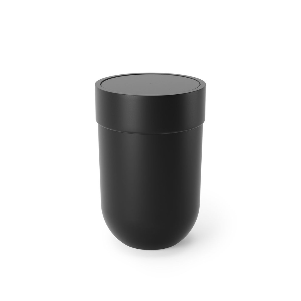 Touch Abfalleimer mit Deckel Schwarz