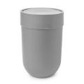 Touch Abfalleimer mit Deckel Grau