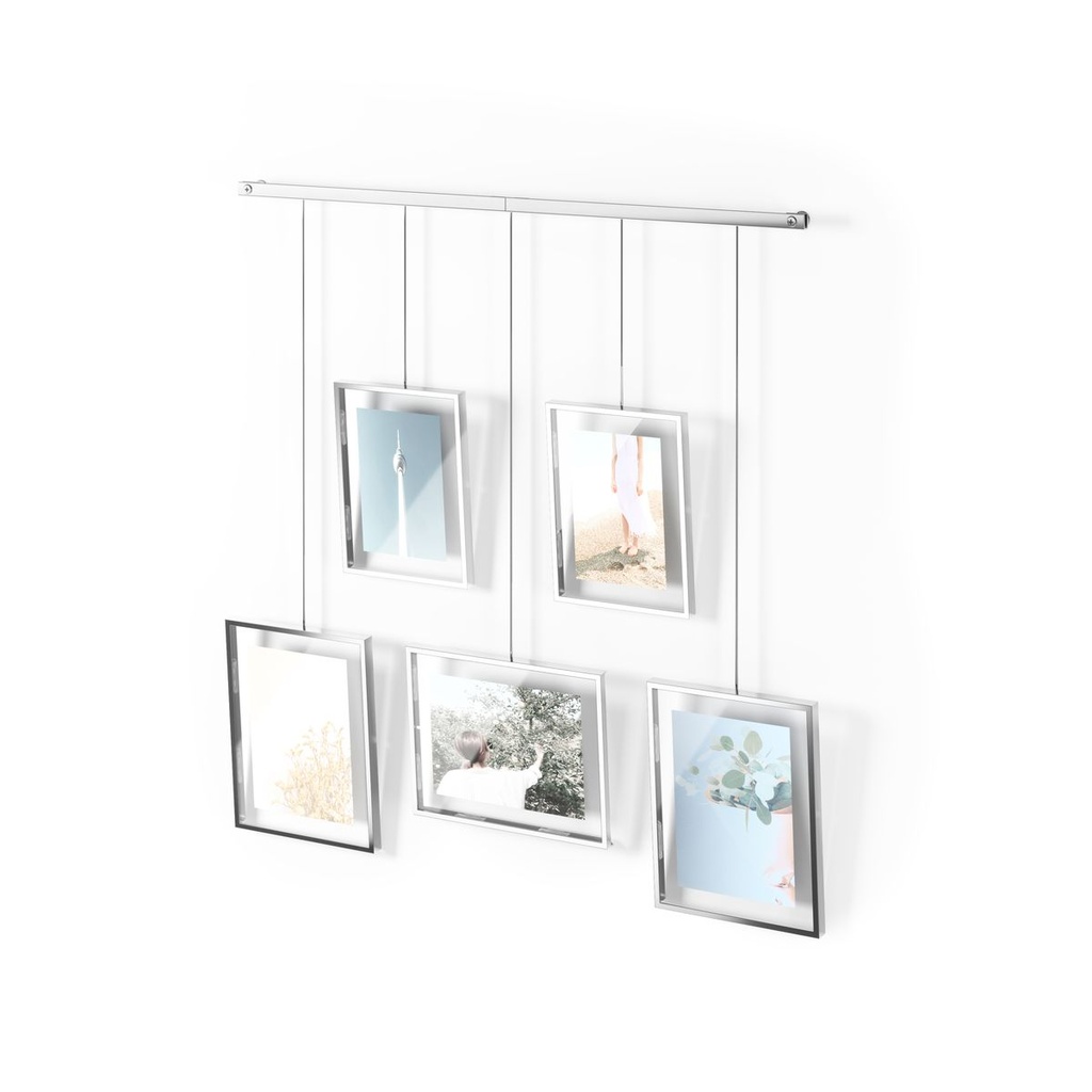Exhibit Bilderrahmen 5er-Set Chrom