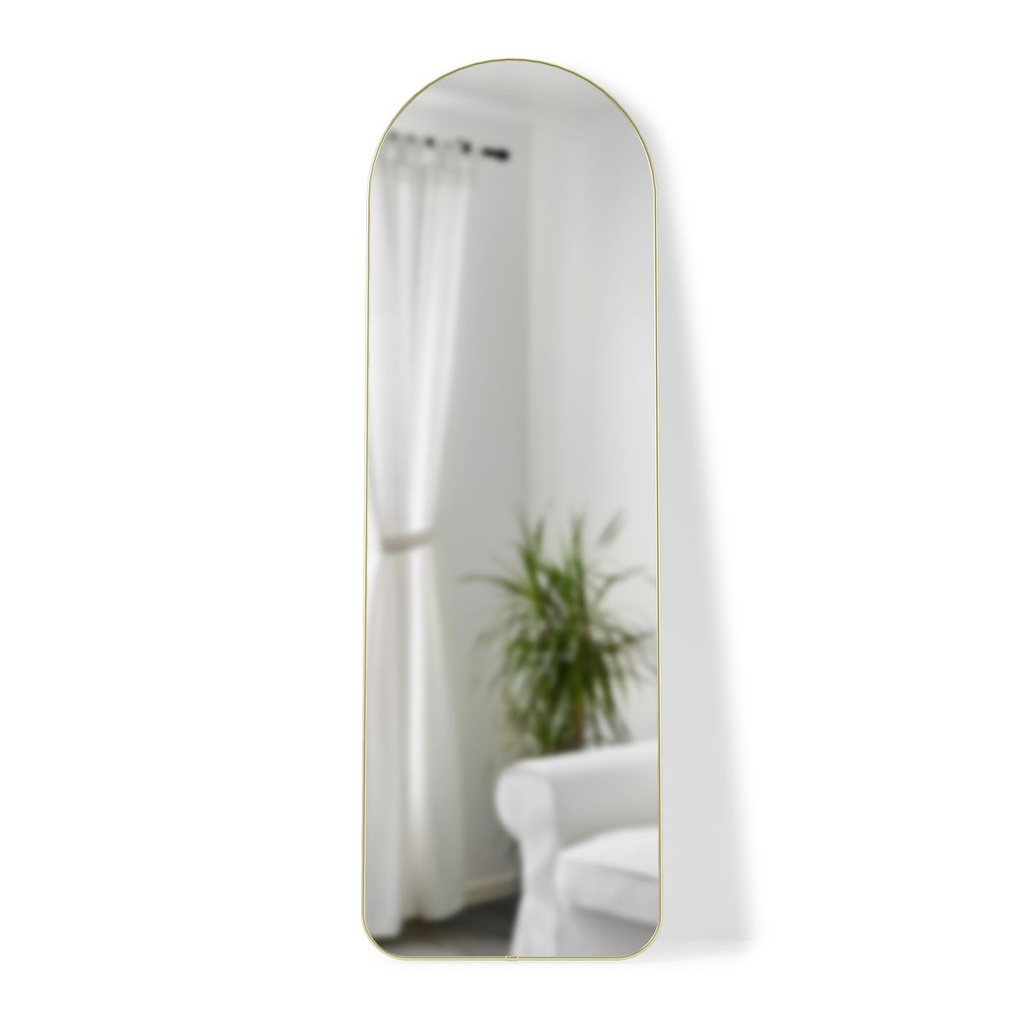 Lehnspiegel Bogenform 51 x 157 cm Messing