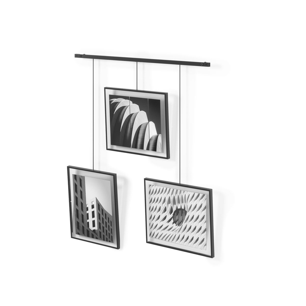 Exhibit Bilderrahmen 3er-Set 20 x 25 cm Schwarz