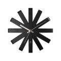 Ribbon Wanduhr 30 cm Schwarz