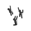 Buddy Wandhaken 3er-Set Schwarz