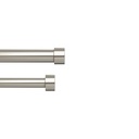 Cappa Gardinen-Doppelstange 168–305 cm Nickel