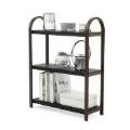 Bellwood Standregal 3 Ebenen Schwarz/Walnuss