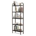 Bellwood Standregal 5 Ebenen Schwarz/Walnuss