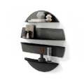 Solis Wandregal 4er-Set Schwarz