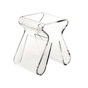 Magino Hocker mit Zeitschriftenablage Transparent