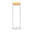 Glas mit Bambusdeckel 10x30,5 cm 2000 ml