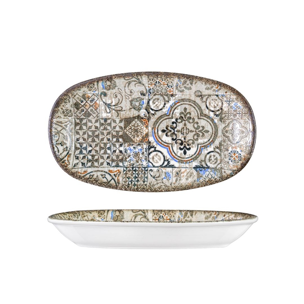 Tiefe ovale Platte 30,5x18 cm