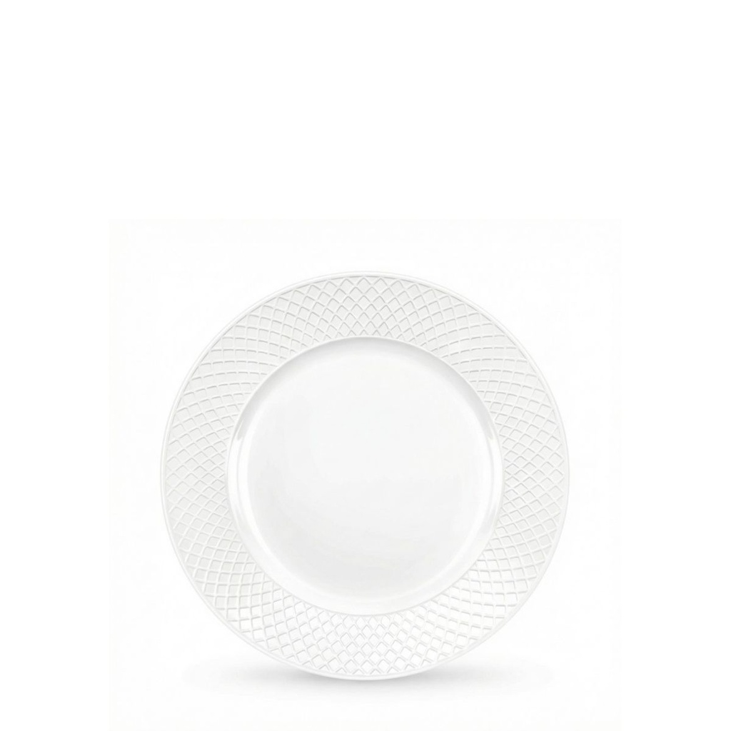 Flacher Dessertteller mit Rand rund 18 cm