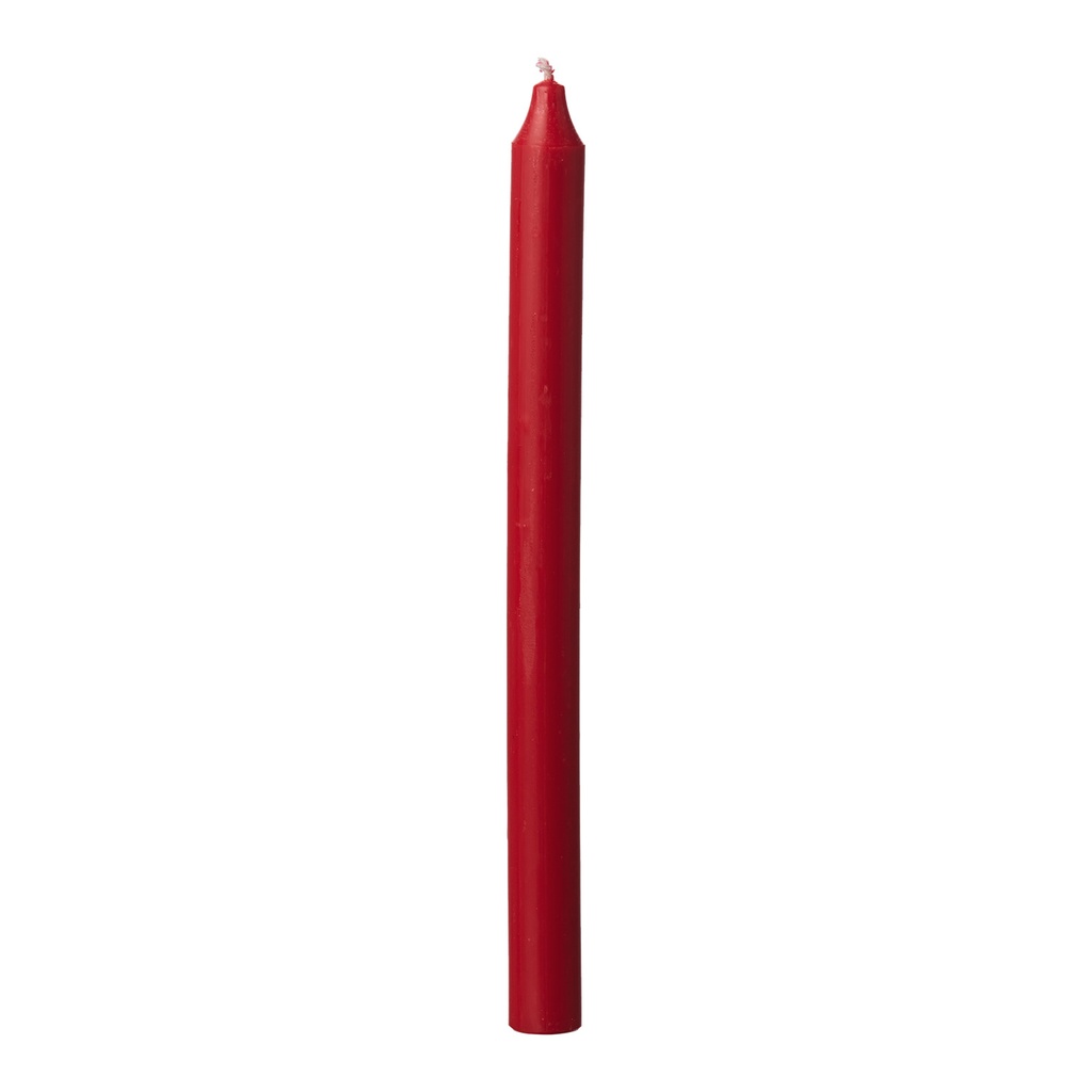 RUSTIC Stabkerze Rot D2,2xH28 cm