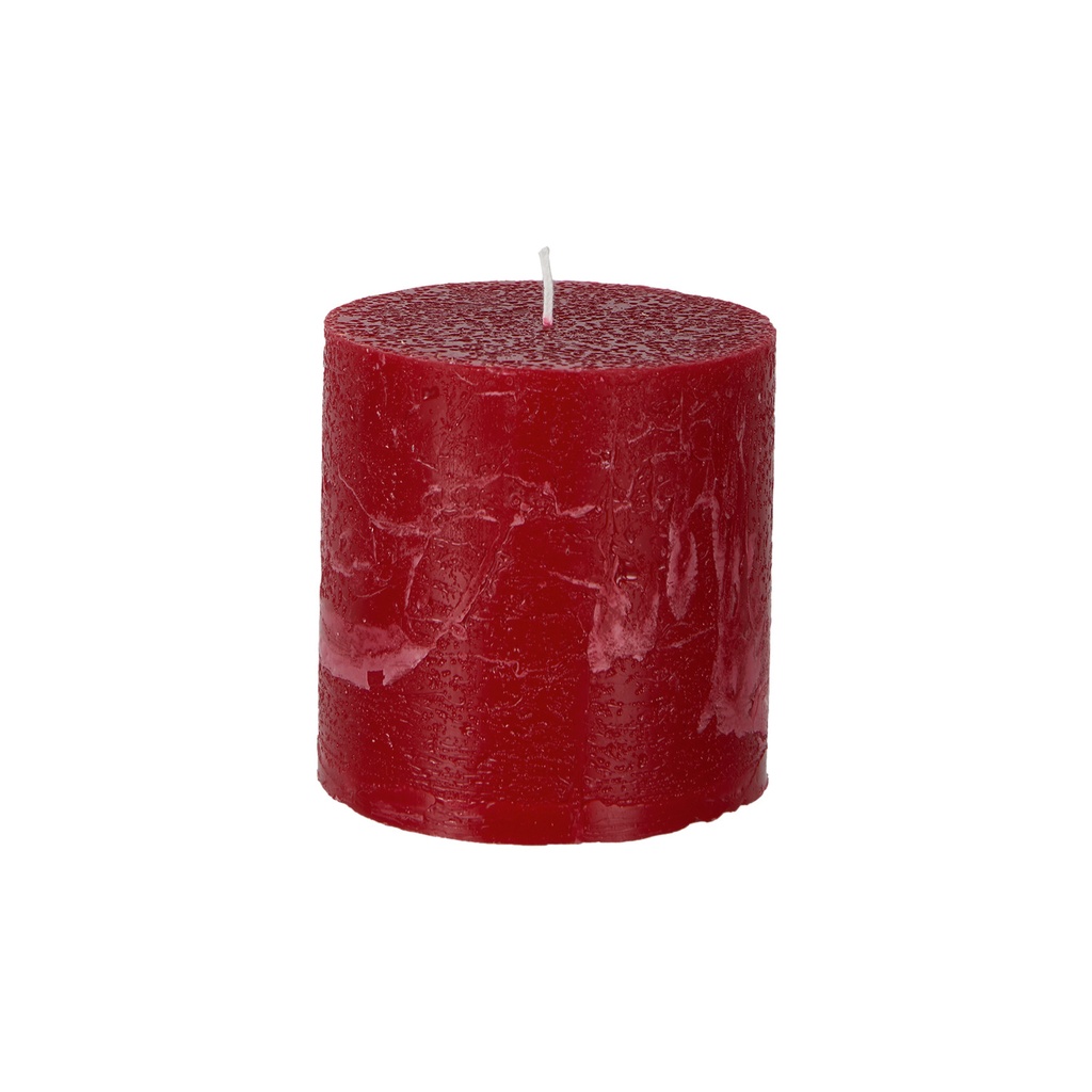 COTE NORD Stumpenkerze Rot D10xH10 cm