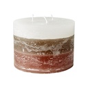 COTE NORD 3 Docht Kerze Beige D15xH11 cm