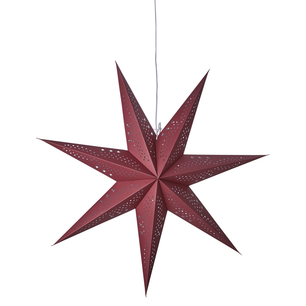 Weihnachtsstern Rot D75xD22 cm