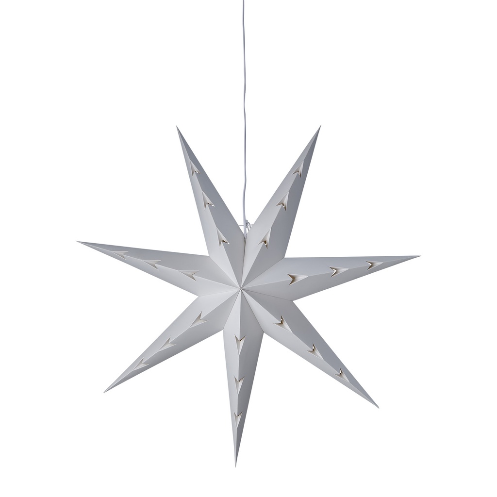Weihnachtsstern Weiß D75xD23 cm