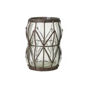 BELLE Vase Klar/braun D12/15xH21 cm