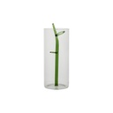 FIA Vase Klar/grün D10xH25 cm