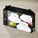 Kaffeetasse mit Untertasse, 6er-Set
