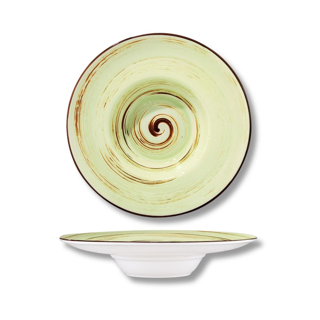Spiral tiefer Teller 24 cm 200 ml pistazie