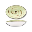 Spiral ovale Schale 25x16,5x6 cm pistazie