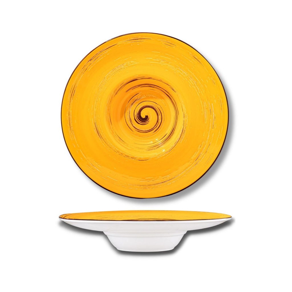 Spiral tiefer Teller 24 cm 200 ml gelb