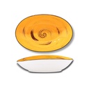 Spiral ovale Schale 25x16,5x6 cm gelb