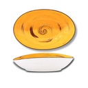 Spiral ovale Schale 30x19,5x7 cm gelb