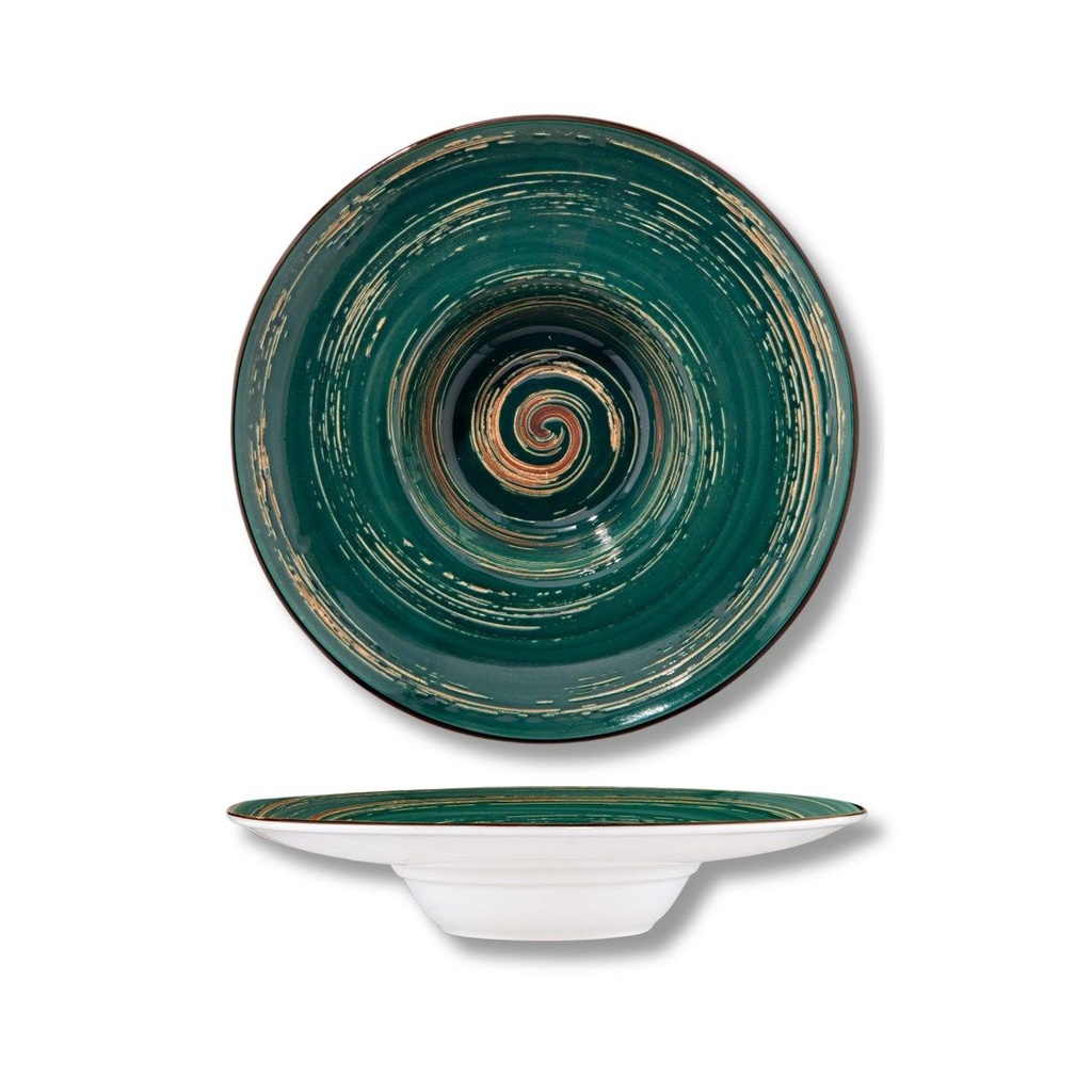 Spiral tiefer Teller 24 cm 200 ml grün