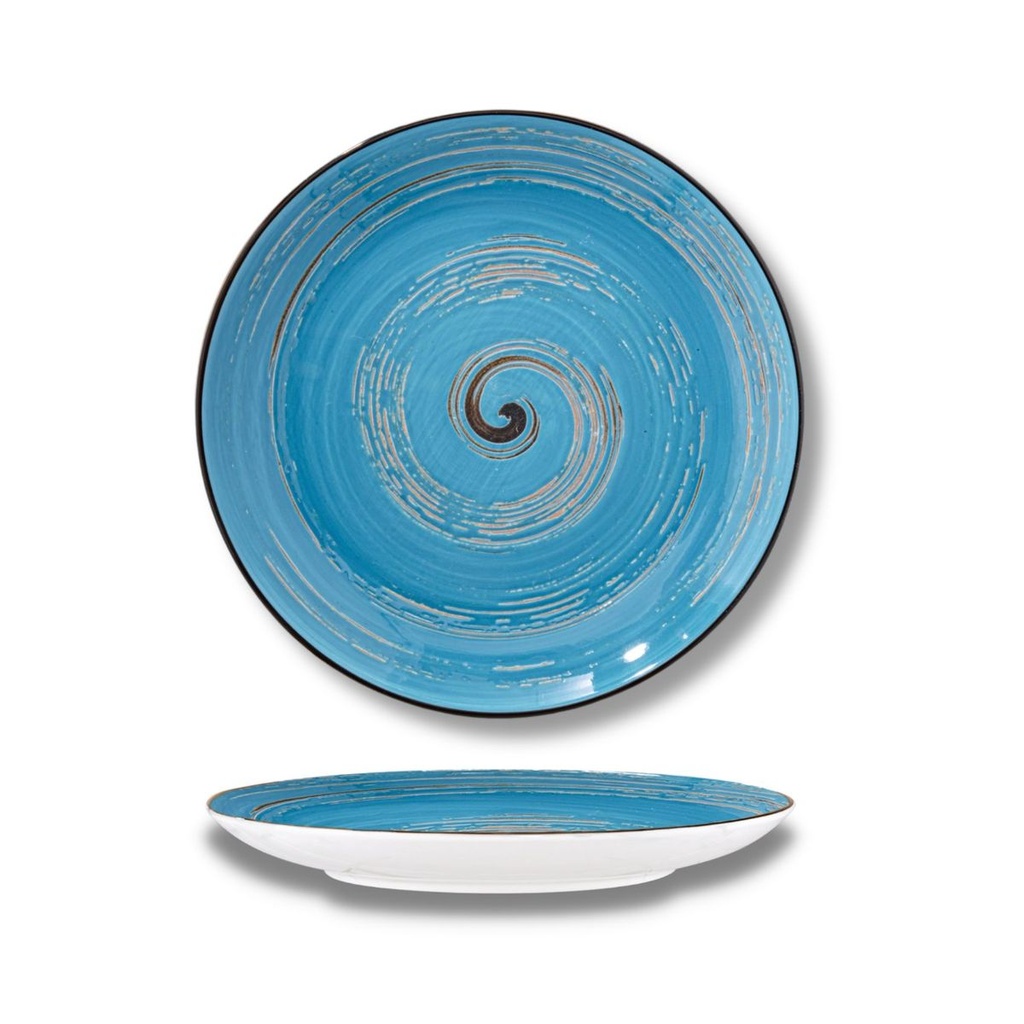 Spiral Speiseteller 25,5 cm blau