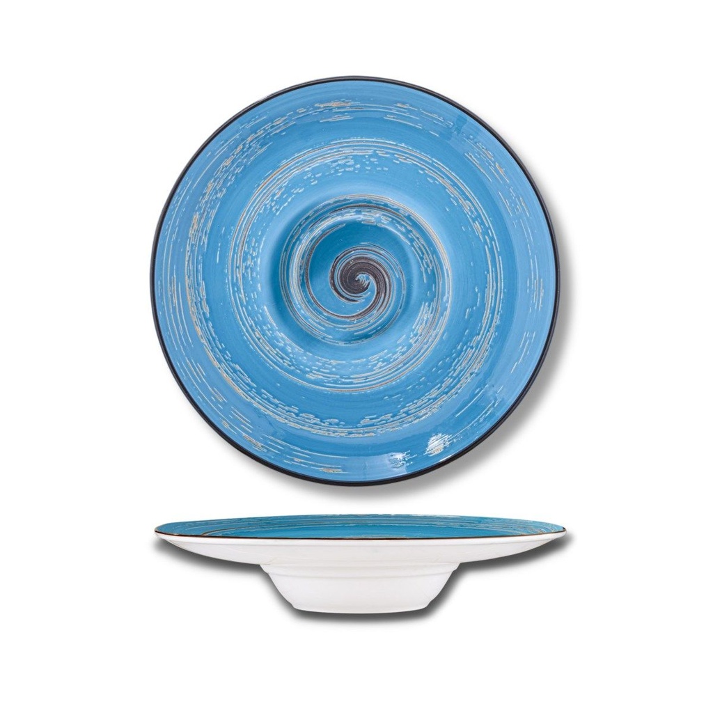 Spiral tiefer Teller 24 cm 200 ml blau